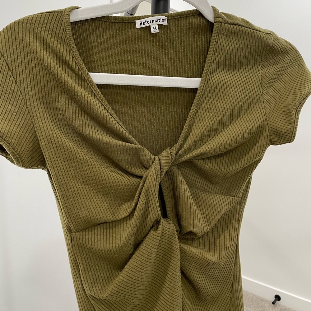 Reformation Brenna Knit Top